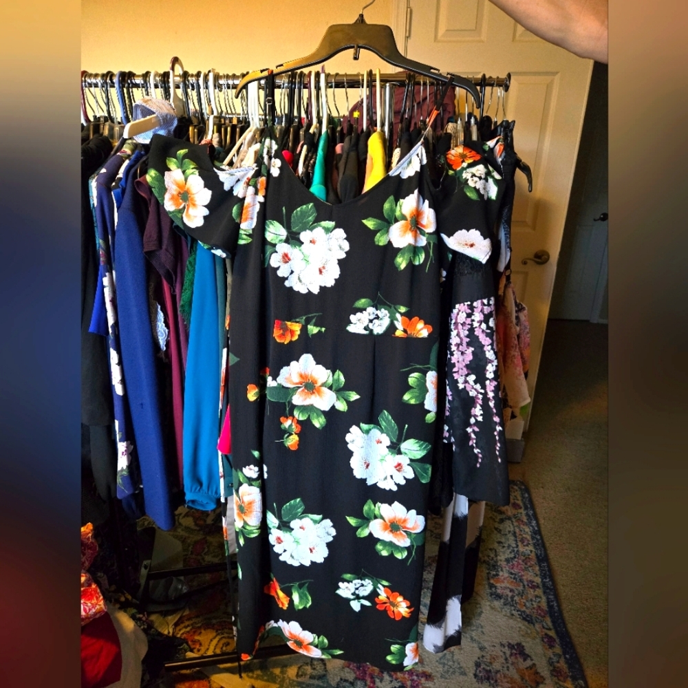 Floral midi dress